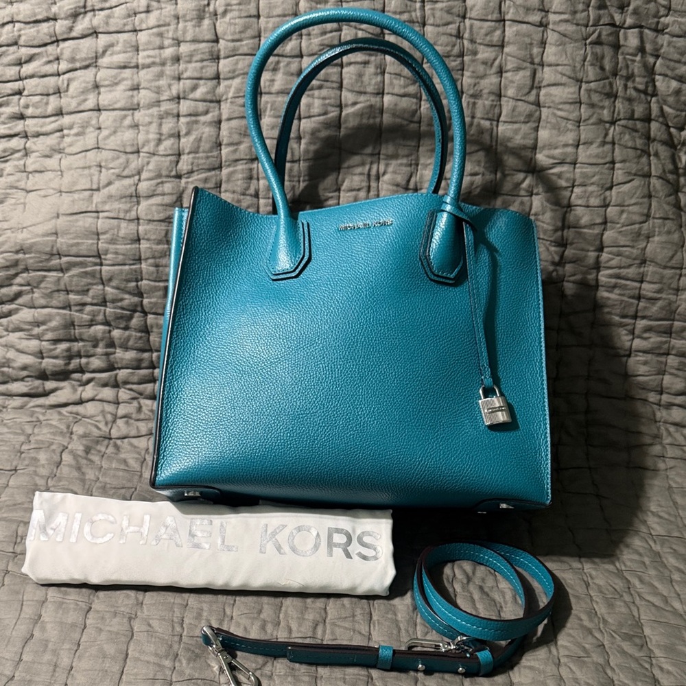 Michael Kors Turquoise Satchel Bag